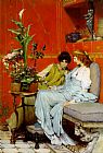 Sir Lawrence Alma-Tadema confidences painting
